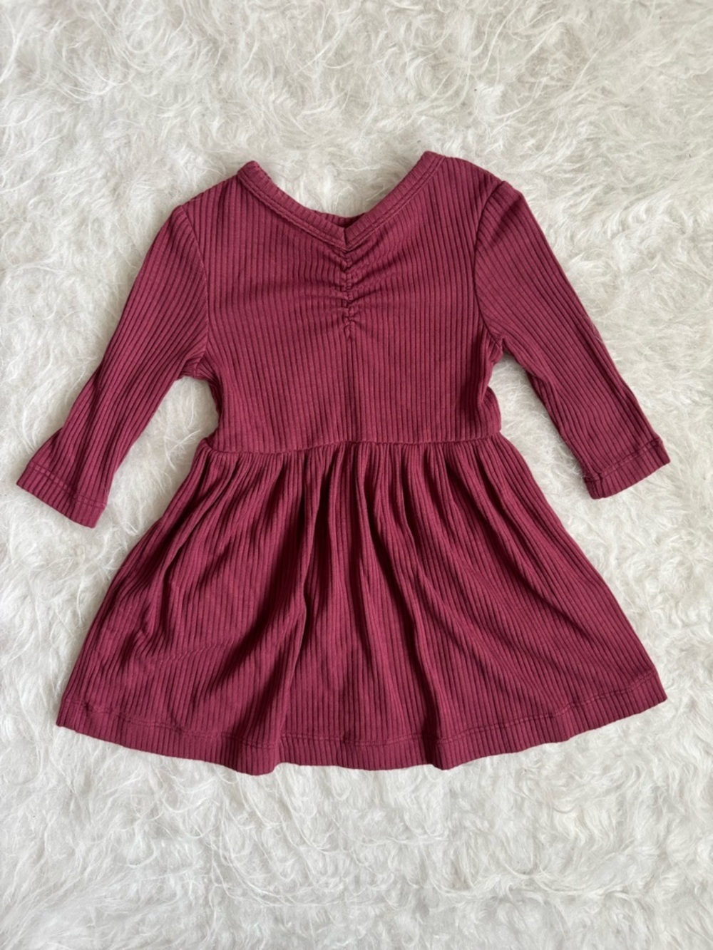 Kate Quinn Deep Red Long Sleeve Dress